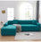 Elegant Elastic Sofa Covers Set for Living Room Chaise Lounge L Shape Corner Stretch Couch Armchair Slipcover Furniture Protector Shaped Sofa Cover Sectional Couch Cover for Living Room Fabric Chaise Lounge Slipcover