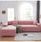 Elegant Elastic Sofa Covers Set for Living Room Chaise Lounge L Shape Corner Stretch Couch Armchair Slipcover Furniture Protector Shaped Sofa Cover Sectional Couch Cover for Living Room Fabric Chaise Lounge Slipcover