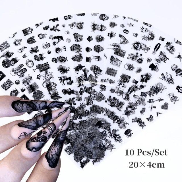 Nail Foils Marble Flower Series Iridescent Nail Art Transfer Sticker Paper Slider Nail Water Decal Design Manicures Decorations  Art Manicures Decoration New Gold Nail Transfer Foils for Nail Arts Nails Supply Holographic Effect Nail Art Foil Stickers Hol