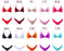 Bikini Swimwear Women Swimsuit Push Up Micro Bikinis Set Swimming Bathing Suit Beachwear Summer Thong Bottom Two Piece Bikini Double Shoulder Straps Cute Swimsuit Triangle Bathing  Bikini