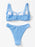 High Waist Bikinis Women Swimsuit Women High Waist Bikini Set Sports Bright Color Swimsuit Scoop Neck Cute Bathing Suit Swimwear Female Push Up Bikini Set Bathing Suit For Women