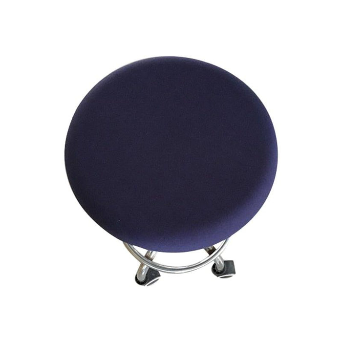 Polyester Fabric Round Chair Cover Waterproof Dining Seat Chair Covers Hotel Banquet Seat Covers Chair Protector Round Bar Stool Seat Covers Washable Stool Cushion Slipcover Elastic Bar Chair Covers