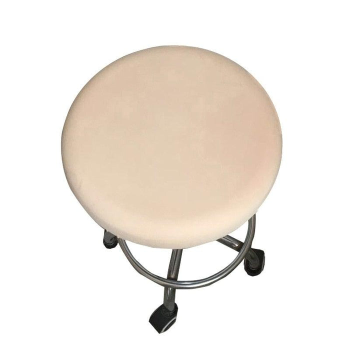 Polyester Fabric Round Chair Cover Waterproof Dining Seat Chair Covers Hotel Banquet Seat Covers Chair Protector Round Bar Stool Seat Covers Washable Stool Cushion Slipcover Elastic Bar Chair Covers