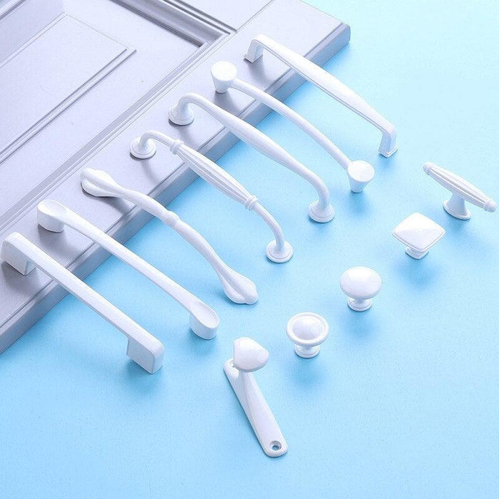 Handles Drawer Cabinet Furniture Kitchen Handles For Cabinet Knob Door Drawer Furniture Kitchen Knob Simplicity White Stainless Steel Hollow Tube  Bar Drawer Pulls Cupboard Knob For Kitchen Furniture Hardware