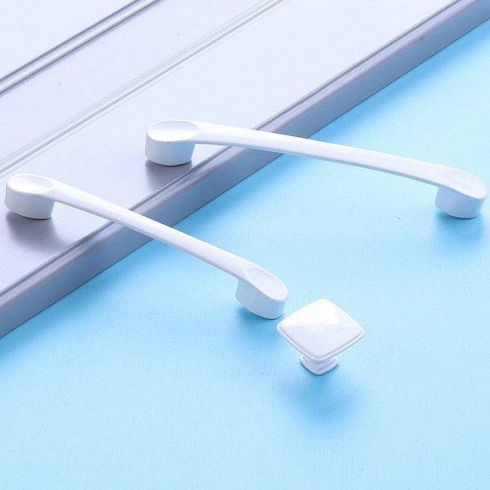 Handles Drawer Cabinet Furniture Kitchen Handles For Cabinet Knob Door Drawer Furniture Kitchen Knob Simplicity White Stainless Steel Hollow Tube  Bar Drawer Pulls Cupboard Knob For Kitchen Furniture Hardware