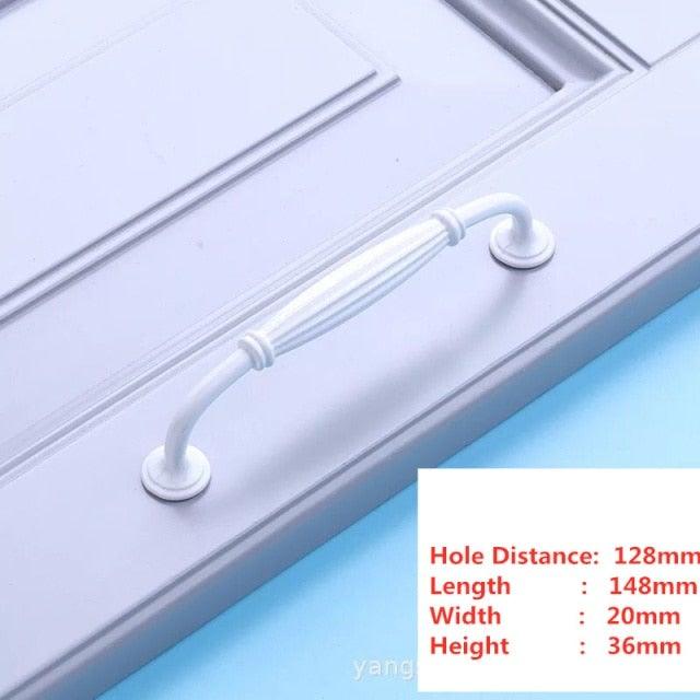 Handles Drawer Cabinet Furniture Kitchen Handles For Cabinet Knob Door Drawer Furniture Kitchen Knob Simplicity White Stainless Steel Hollow Tube  Bar Drawer Pulls Cupboard Knob For Kitchen Furniture Hardware