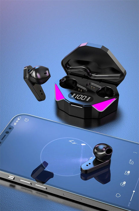 Bluetooth Game Headset Mobile Game 65ms Low Latency Chicken Winner True Wireless Earbuds with Mic Gaming Bluetooth Headphones Touch Control  Eating Competitive Stereo Noise Reduction Earphones With Mic