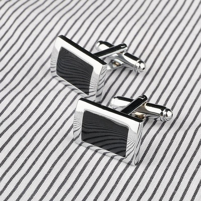 Modern Men Shirt Cufflink Fashion Cuff Link Male Silver Color Luxury Wedding Cufflinks Set Party Special Occasions Gift For Ceremony