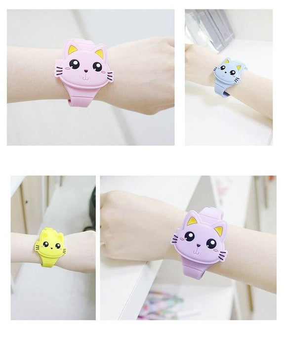 3D Kids Watches Cute Rabbit Cat LED Electronic Children Watch Boys and Girls Silicone Toy Wristwatches Girls Watch Digital Cute Shape LED Fashion Silicone Band Clamshell Design Wrist Watch