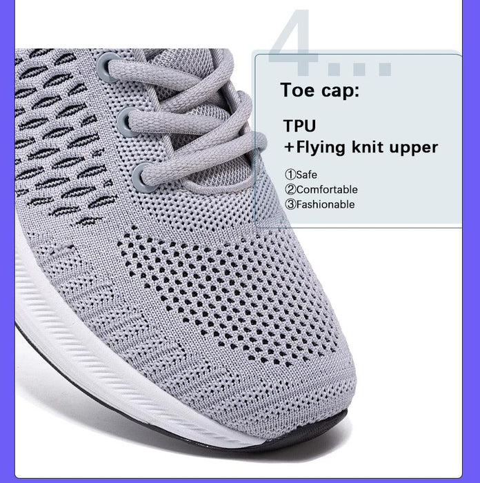 Mens Casual Walking Breathable Trendy Sneakers Light Shock Absorption Lightweight Walking Shoes Breathable Non Slip Cross Trainers Sneakers For Gym Workout Jogging