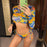 Vintage Halter Printed Leopard Bikini Female Lace Up Bottom Swimsuit Women Swimwear Long Sleeve Bathing Suits Leopard Print Swimsuit Three-pieces Bikini Set Long Sleeve Bathing Suit Cute Swimwear