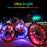 Waterproof LED Bike Wheel Light  Bicycle Spoke Light Bicycle Tire Light Strips Cycling Safety Warning Lamp Bike Wheel Lights  Safety Warning Tire Strip Light For Night Riding Glow Light Fun Safety Light Bike Accessories For Kids