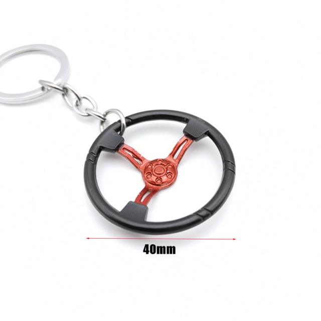 Creative Gift Car Metal Keychain Turbo Gear Hub Pendant Brake Disc Shock Absorber Pendant Alloy Short Quick Shifter Key Chain Ring Charming Auto Rainbow Metal Pendant Keyring Wheel Rim Tire Rotary Engine Keyring