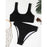 Luxury Women Black Halter Bikinis Women's Halter Bandage Bikini Bottom Push Up Swimsuits Swimsuit Women High Waist String Floral Printed 2 Piece Bathing Suits Solid Color Bikinis Sets Bathing Suit Female Beachwear