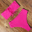 Bandage Bikini Swimwear Women Swimsuit High Waist Bikini Set Bathing Suit Push Up Women's Spaghetti Strap Bandeau Lace Up High Waist 2PCS Bikini Set