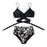 Modern Floral Bikini 2 Pieces Flower Print Bikini Set Women Crisscross High Waist String 2 Piece Bathing Suits High Waist Women's Swimsuit Shorts Solid Bikini Floral Summer Bikini Set