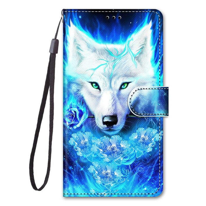 PU Leather Case 3D Creative Painted Design Kickstand Function and Credit Cards Slot Flip Phone Cover Redmi Note 11S Cover For Xiaomi Redmi Note 11S Case Painted Leather Flip Case for Xiaomi Redmi Note 11 Pro Note11 S Phone Cases