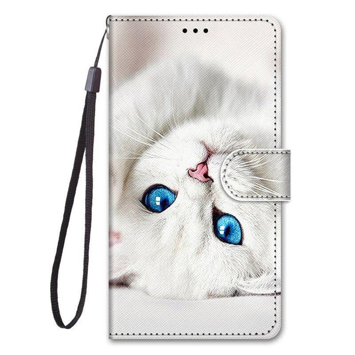 PU Leather Case 3D Creative Painted Design Kickstand Function and Credit Cards Slot Flip Phone Cover Redmi Note 11S Cover For Xiaomi Redmi Note 11S Case Painted Leather Flip Case for Xiaomi Redmi Note 11 Pro Note11 S Phone Cases