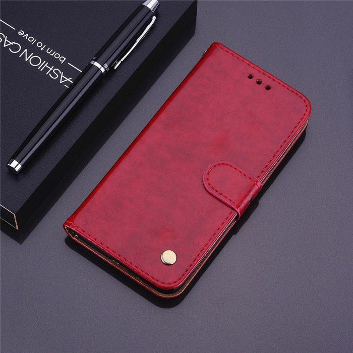 PU Leather Flip 1 Wallet with Card Slots Cover 360 Cover For Xiaomi Redmi 9 Case Flip Luxury Magnetic Case For Redmi 9 Case Cover Wallet Leather Case for Redmi 9