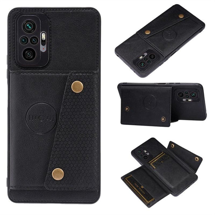 PU Leather Flip Case For Xiaomi Redmi Note 11 11S 10 9 8 9s 9T Mi 12 10T 11T POCO X3 GT X4 Pro F3 Wallet Card Slot Holder Cover Genuine Leather Magnetic Card Holder Folio Cover