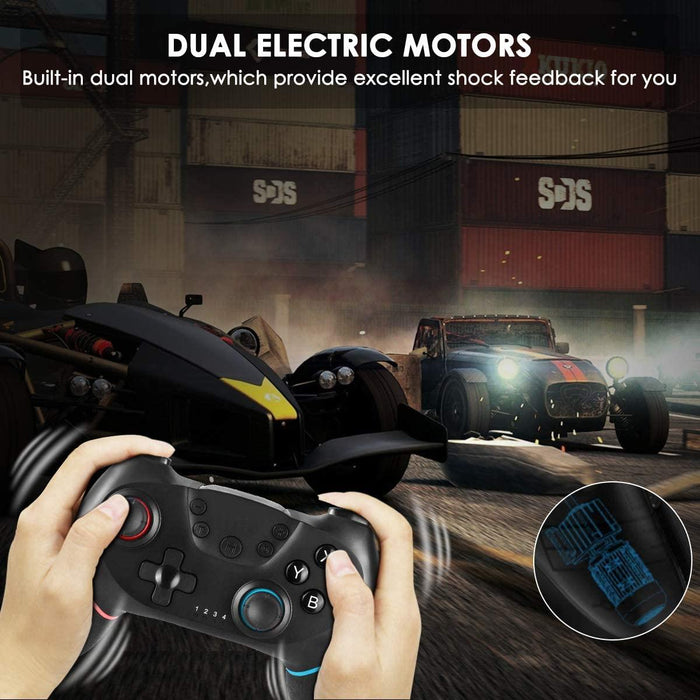 Pure Black Wireless Bluetooth Joystick Gamepad Controller Compatible With PC Laptop Monitor Smart TV - STEVVEX Game - 221, all in one game controller, best quality joystick, black gamepad, bluetooth wireless gamepad, classic games, classic joystick, controller for pc, game, Game Controller, Game Pad, game pad for phone, joystick, joystick for games - Stevvex.com