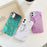 Purple Soft Phone Case For iPhone 13 12 11 Pro XS Max XR X 7 8 Plus SE Back Cover Marble Texture Slim Marble Phone Holder Hard Durable Shockproof Protective iphone Cover Case