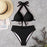 Push Up Bikini New Two Piece Swimsuit Women High Waist Black Pink Bikinis Set Women's Halter Padded Top Push Up Bikini Set Two Piece Swimsuits Bathing Suits Beachwear Swimwear Beachwear Bathing Suit