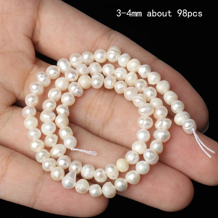 Real Natural Freshwater Pearl Beads Baroque Punch Oval Loose Beads for Jewelry Making Bracelet Necklace Handmade Crafts Cultured Freshwater Pearl Beads Cultured Pearl Beads For Jewelry Making