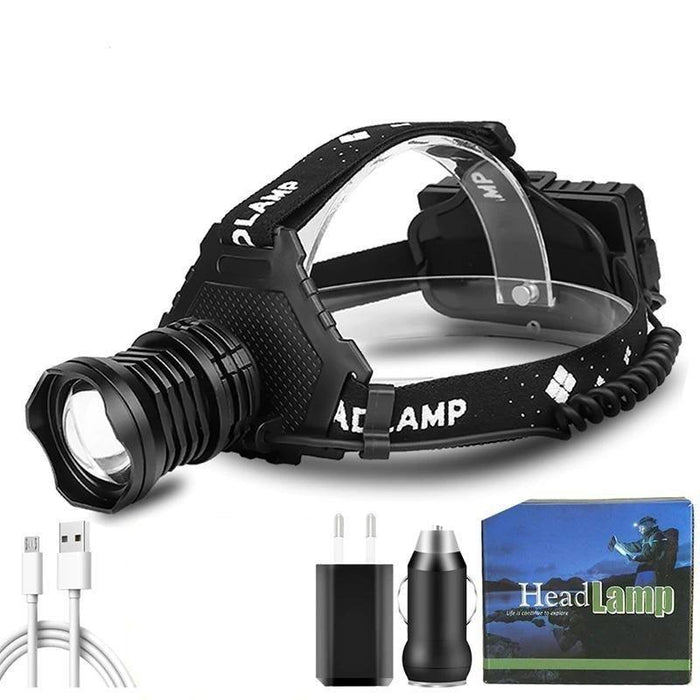 Rechargeable Adjustable Brightest Zoomable Powerful XHP160 LED Headlamp Waterproof Headlight Power Bank 18650 Battery Headlamps For Hiking Camping Fishing Running - STEVVEX Lamp - 200, Adjustable Flashlight, Adjustable Headlamp, Adjustable Headlight, Flashlight, gadgets, Headlamp, Headlight, lamp, Waterproof Flashlight, Waterproof Headlamp, Waterproof Headlight, Waterproof Lamp, Zoomable Flashlight, Zoomable Headlamp, Zoomable Headlight - Stevvex.com