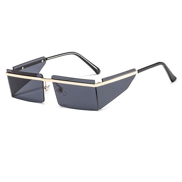 Rectangle Sunglasses Frameless Glasses Classic New Small Rimless Sunglasses For Women New Fashionable Square Sunglasses For Men New Eyewear Retro Rectangle Shape Glasses For Female In New Shades