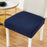 Removable Washable Anti-Dust Dinning Room Chair Seat Cushion Elastic Solid Printed Seat Cover For Chair Slipcovers For Dining Room Chair Protector Chair Cover Thick Stretch Chair Cover Removable Washable Dining Room Chair Protector Cover Seat Slipcover