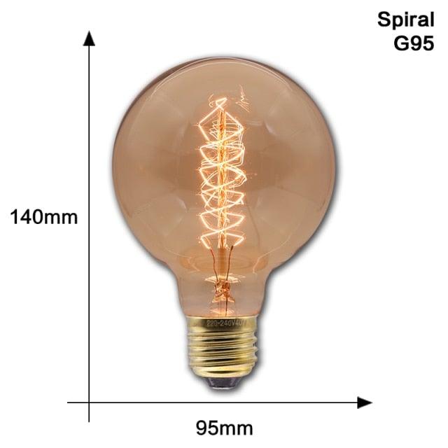 Retro Edison Lamp Vintage Light Bulb For Home Decor Ampoule Incandescent Lamp Light Bulbs Decorative Incandescent Light Bulbs Ideal For Home Decor