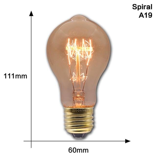 Retro Edison Lamp Vintage Light Bulb For Home Decor Ampoule Incandescent Lamp Light Bulbs Decorative Incandescent Light Bulbs Ideal For Home Decor