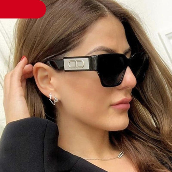 Retro Style Square Shape Sunglasses For Women New Fashionable Luxury  Designer Sun Glasses In Large Frame & Different Outdoor Shades Eyewear