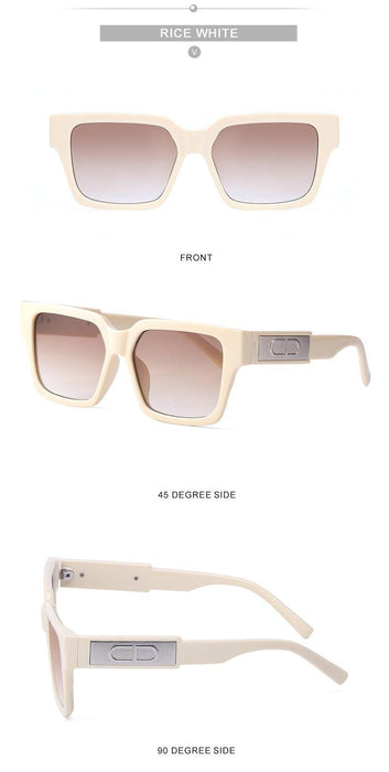 Retro Style Square Shape Sunglasses For Women New Fashionable Luxury  Designer Sun Glasses In Large Frame & Different Outdoor Shades Eyewear