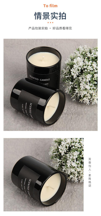 Romantic black Scented Candles Sandalwood Candle Highly Scented Candles For Home Many Hour Burn Fall Candles All Natural Soy C Scented Gifts Candles Candle Jars With Lid Candle Jar Soy Candles Birthday Candle