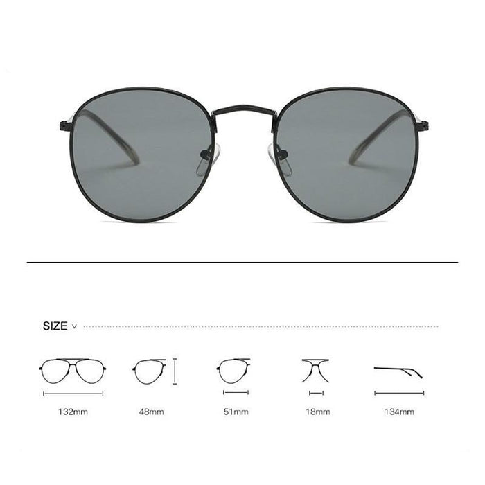 Round Style New Oval And Retro Shape  Sunglasses For Women New Elegant Design Eyewear For Women Men Small & New Round Glasses For Men & Women