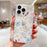 Shining Glitter Star Flowers Case For Iphone 14 13 12 11 Pro Ultra-thin Transparent Soft Cover Shockproof Glitter Floral Design Hard Back Cover Phone Case