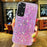 Shiny Glitter Silicone Case for Xiaomi Redmi Note 11 11S 10 10S 9 9S 9A 9C 8 8A Pro Gold Silver Foil Soft Back Cover Cute Sparkle Bling Shiny Slim Soft Reflective Clear Bumper Case for Girl Women Protective Cover