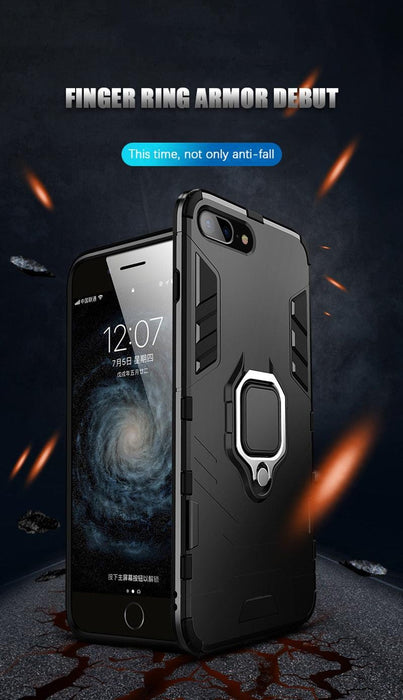 Shockproof Armor Case For iPhone XR iPhone X Xs Xs Max Stand Holder Ring Phone Cover for iPhone 6 6S 6PLUS 7 8 plus  Slim Durable Soft Anti-Scratch 360 Degree Rotating Ring Holder Kickstand Protective With Magnetic Case