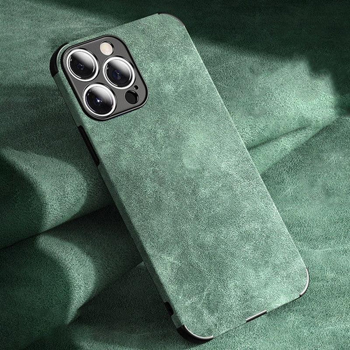 Shockproof Leather Texture Case For iPhone  8 7 Plus Soft Silicone Bumper Camera Protection Phone Cover Luxury Elegant PU Leather Flexible Bumper Non-Slip Grip Shockproof Full Body Protective Cover