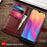 Shockproof Magnetic Case For Xiaomi Redmi Note 8 Pro Phone Case Flip Leather Case Mobile Silicone Shell Cover With Card Slots  Inner with Viewing Stand Card Holder Wrist Strap Leather Wallet Case