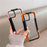 Shockproof Phone Case For iPhone 12 11 13 Pro Max Transparent Case For iPhone 11 12 13 Hard Soft Full Cover 360 Degree Protective Cover Simple Luxury Design Shiny iphone cover