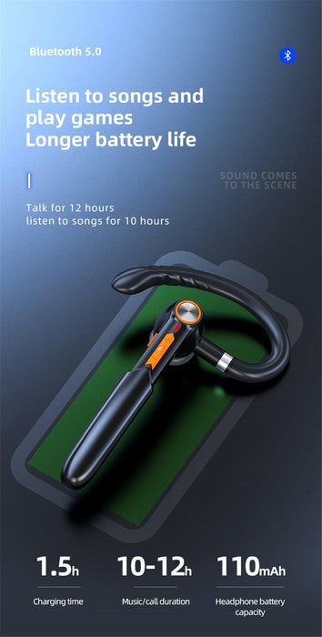 Single Wireless Bluetooth 5.0 Headset Handsfree HIFI Fingerprint Touch Hanging Ear Earphone for iPhone Waterproof Earpiece Ear Wireless Bluetooth Sport Headphones - STEVVEX Headphones - 123, Common Headphone, Earbud, Earbud With Microphone, Earbuds with Mic, earphone, earphone for phone, Earphone with Mic, Earpiece, headphone, Headphones, headphones high quality, Headphones High Quality For Music, Headphones High Quality In Ear Mobile, headphones high quality sound, Noise Cancelling headphones - Stevvex.com