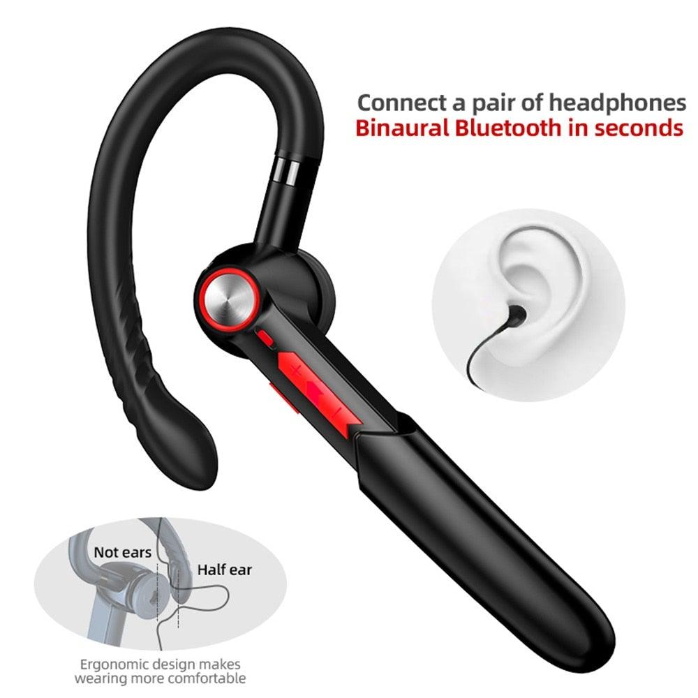 Single Wireless Bluetooth 5.0 Headset Handsfree HIFI Fingerprint Touch Hanging Ear Earphone for iPhone Waterproof Earpiece Ear Wireless Bluetooth Sport Headphones - STEVVEX Headphones - 123, Common Headphone, Earbud, Earbud With Microphone, Earbuds with Mic, earphone, earphone for phone, Earphone with Mic, Earpiece, headphone, Headphones, headphones high quality, Headphones High Quality For Music, Headphones High Quality In Ear Mobile, headphones high quality sound, Noise Cancelling headphones - Stevvex.com