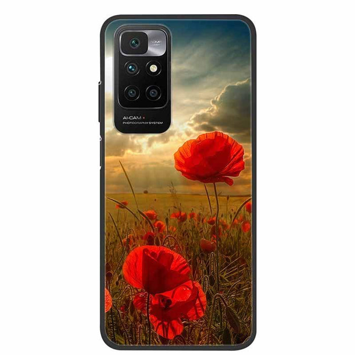 Slim Silicone Matte Phone Cases Thin Gel Back Cover Shockproof For Xiaomi Redmi 10 Case Marble Soft Silicone Back Case for Xiomi Redmi 10 Phone Cover Redmi10 Prime 2022