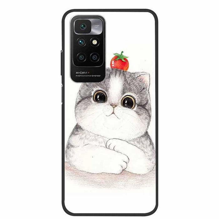 Slim Silicone Matte Phone Cases Thin Gel Back Cover Shockproof For Xiaomi Redmi 10 Case Marble Soft Silicone Back Case for Xiomi Redmi 10 Phone Cover Redmi10 Prime 2022