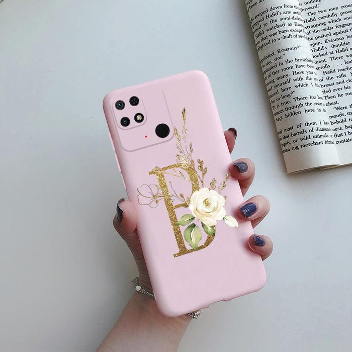 Soft Silicone Bumpers Protective Cover Anti-Scratch Shockproof Phone Case For Redmi 10C Case 6.71" Cute Letters Cover Soft Silicone Phone Case For Xiaomi Redmi 10C 10 C Redmi10C Shockproof Bumper Phone Case