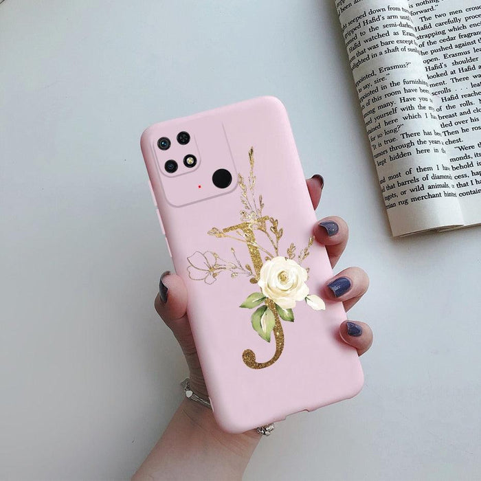 Soft Silicone Bumpers Protective Cover Anti-Scratch Shockproof Phone Case For Redmi 10C Case 6.71" Cute Letters Cover Soft Silicone Phone Case For Xiaomi Redmi 10C 10 C Redmi10C Shockproof Bumper Phone Case