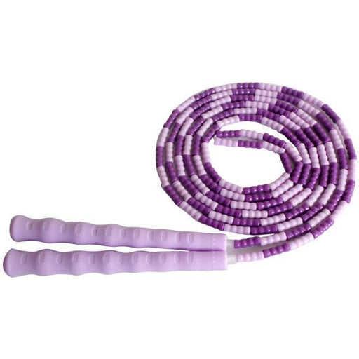 Soft Skipping Rope Yoga Beaded Workout Jumping Non-slip Handle Sports Gym Exercise  Burning Fitness Adjustable Length Tangle-Free Segmented Soft Beaded Skipping Rope Fitness Jump Rope For Kids Man Women